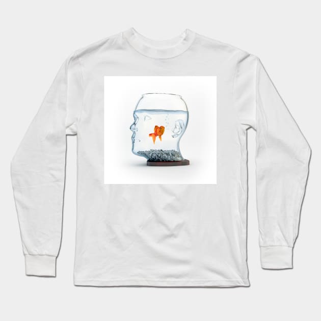 Goldfish in a bowl, illustration (F011/3255) Long Sleeve T-Shirt by SciencePhoto